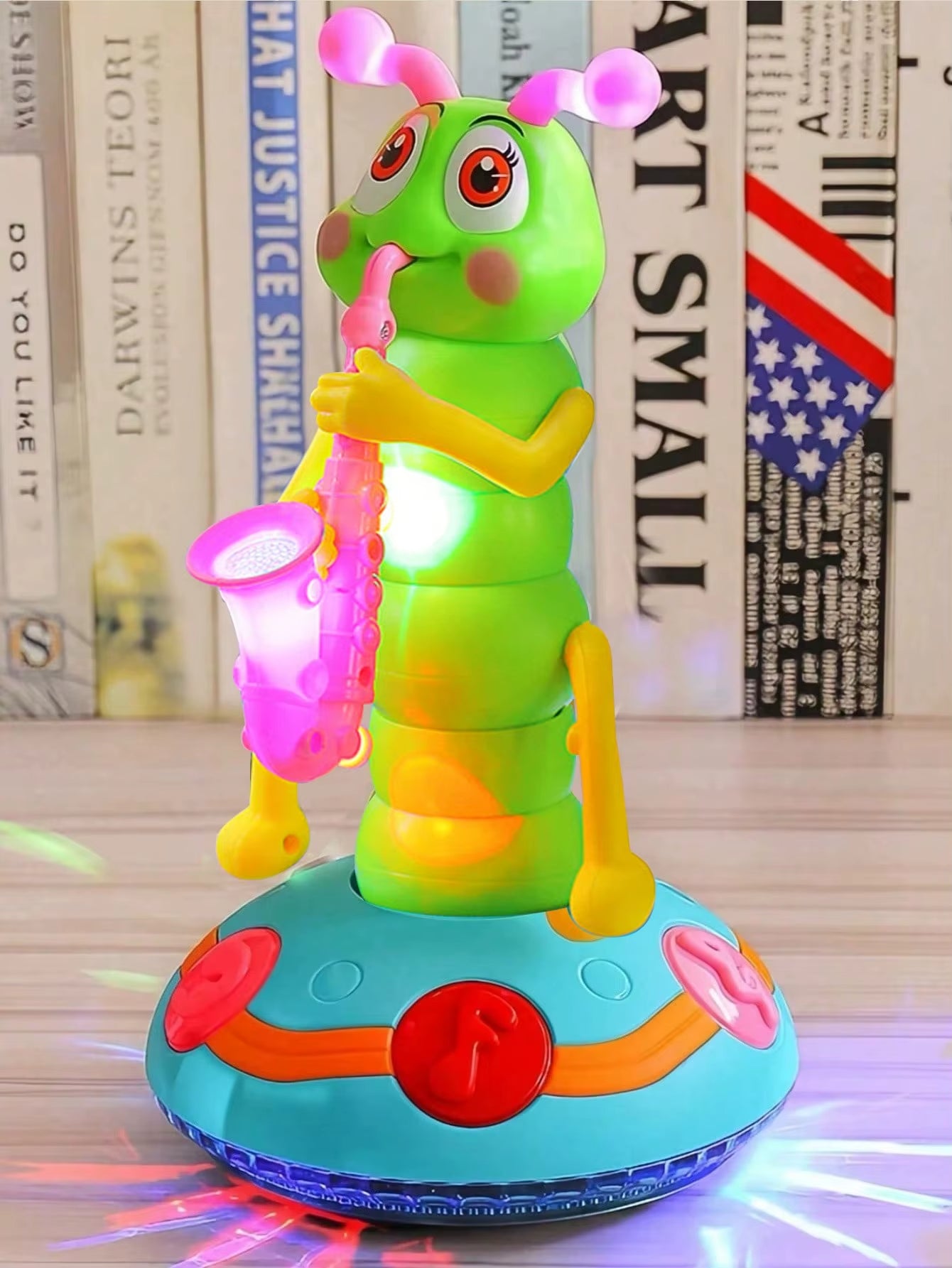 Jouet musical sensoriel pour bébé avec sons et lumières
