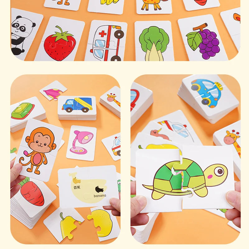 Jeu de Cartes Puzzle Éducatif Enfant