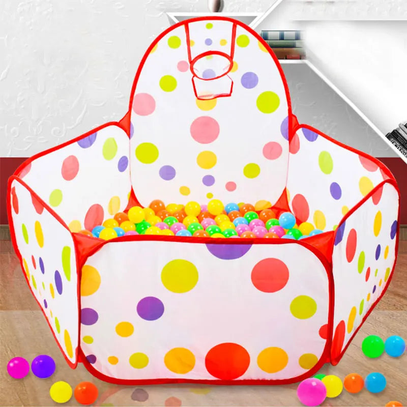Piscine à Balles Enfant avec Panier de Basket