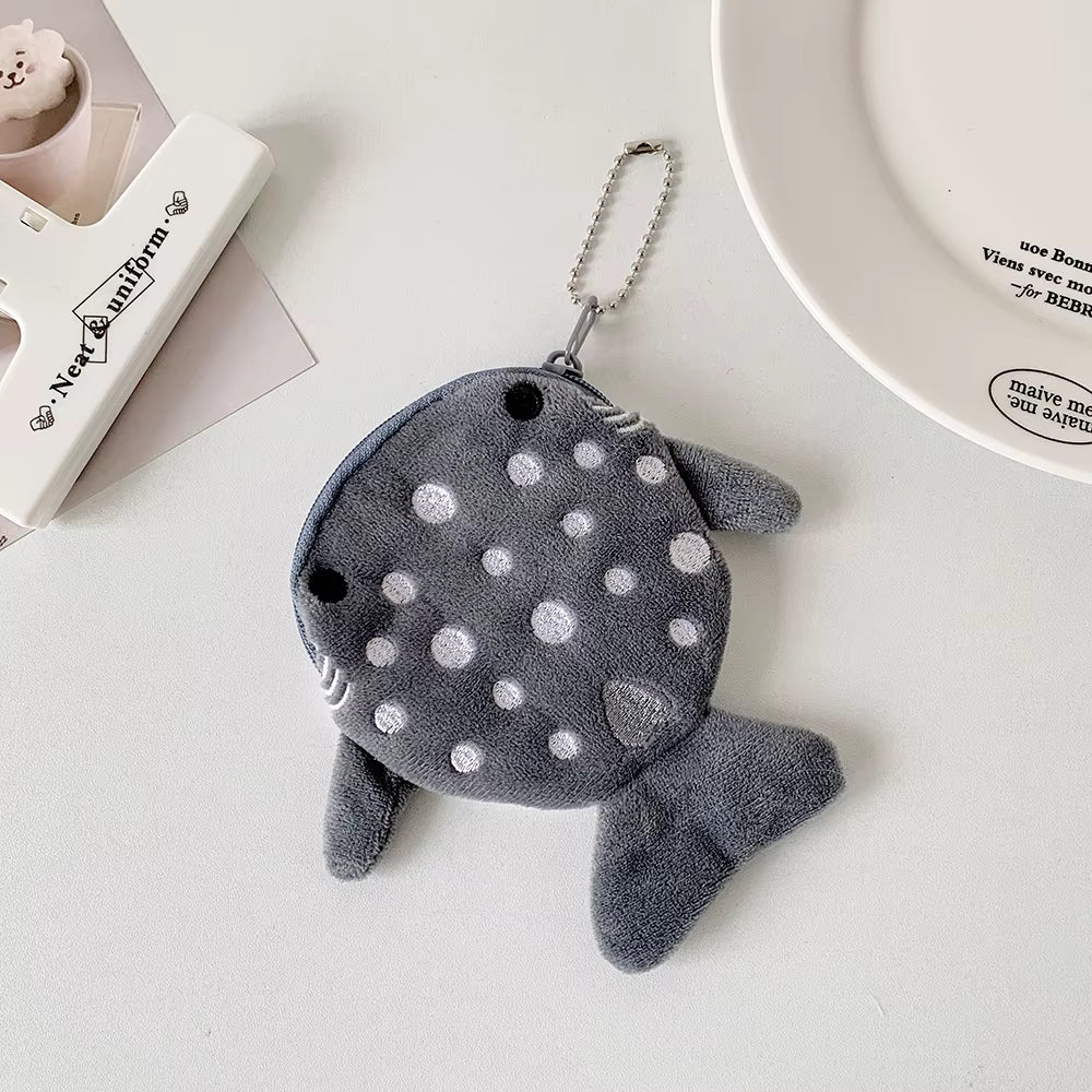Porte-Monnaie Baleine en Peluche