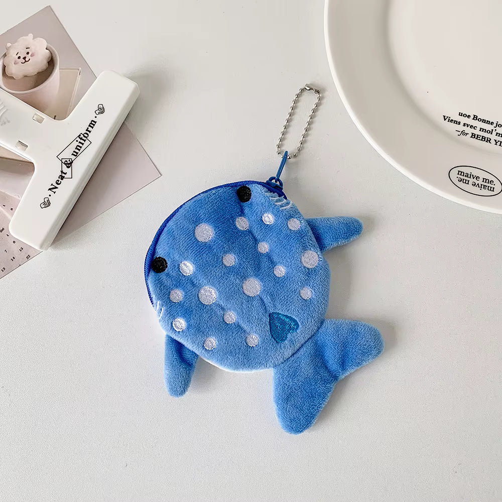 Porte-Monnaie Baleine en Peluche