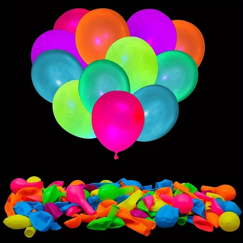 12 Ballons Fluorescents Réutilisables