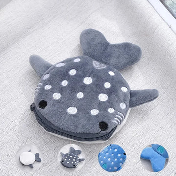 Porte-Monnaie Baleine en Peluche
