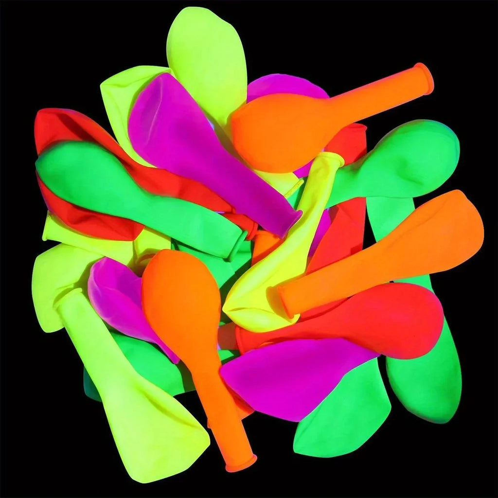 12 Ballons Fluorescents Réutilisables