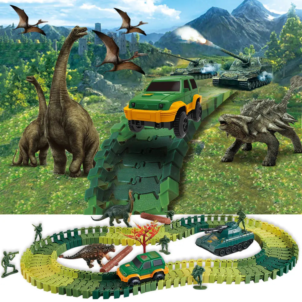 Circuit Dinosaure avec Voiture Lumineuse