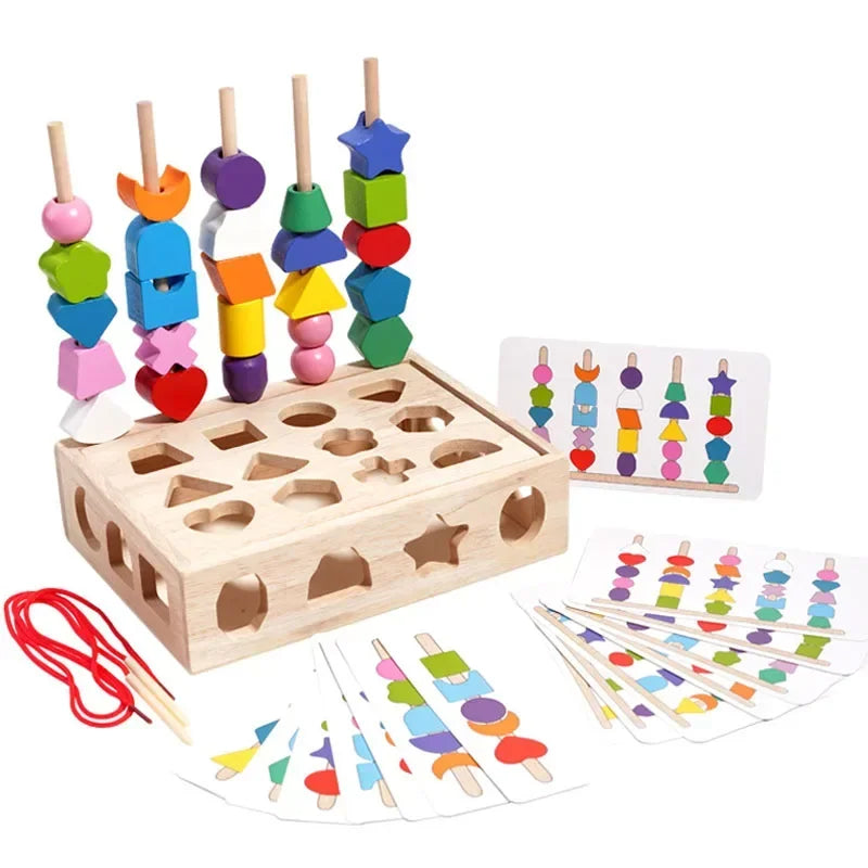 Jeu Montessori 5-en-1 en Bois