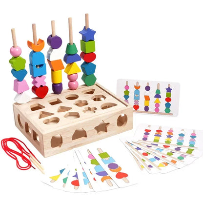 Jeu Montessori 5-en-1 en Bois